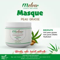 Masque visage peau grasse naturel Melva Cosmetics Dakar